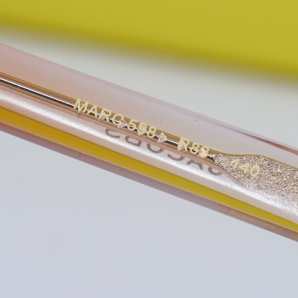 Marc Jacobs MARC 598 0R83 00 Cat Eye Eyeglasses 54mm – Transparent Orange Beige - Picture 9 of 12